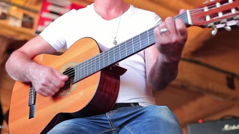 Stock Video Man Playing Acoustic Guita Animated Wallpaper - Free Live Wallpaper