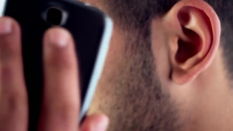 Stock Video Man On A Phone Call Close U Animated Wallpaper - Free Live Wallpaper