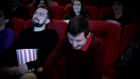 Stock Video Man Making Movie Piracy In Cinem Animated Wallpaper - Free Live Wallpaper