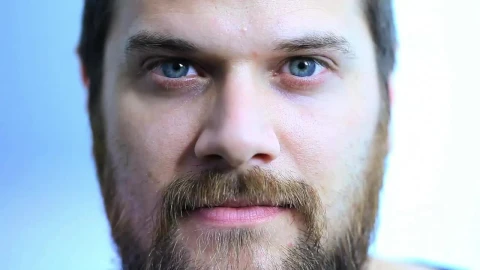 Stock Video Man Making Faces As The Light Flashe Animated Wallpaper - Free Live Wallpaper