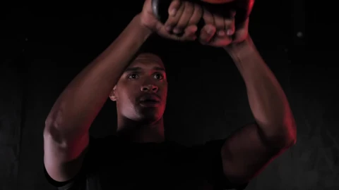 Stock Video Man Lifting Kettlebell At A Crossfit Gy Animated Wallpaper - Free Live Wallpaper