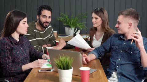 Stock Video Motivated Team Cheer After Successful Launch Live Wallpaper - Free Live Wallpaper