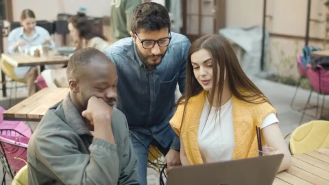Stock Video Motivated Team Hi Fives After Successful Launch Live Wallpaper - Free Live Wallpaper