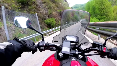 Stock Video Motorcycle Driving In The Countryside Live Wallpaper - Free Live Wallpaper