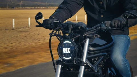 Stock Video Motorcycle Of A Man Speeding On A Road Live Wallpaper - Free Live Wallpaper