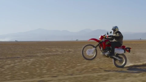 Stock Video Motorcyclist Doing A Wheelie In The Desert Live Wallpaper - Free Live Wallpaper