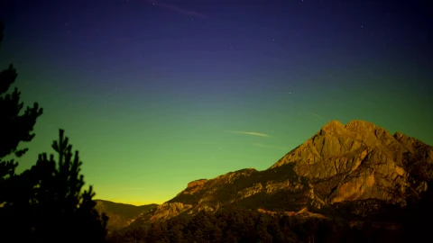 Stock Video Mountain During A Sunset And Stars In The Sky Live Wallpaper - Free Live Wallpaper