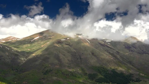 Stock Video Mountain Landscape With White Clouds Live Wallpaper - Free Live Wallpaper