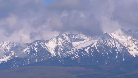 Stock Video Mountain Peaks Covered In Snow Live Wallpaper - Free Live Wallpaper