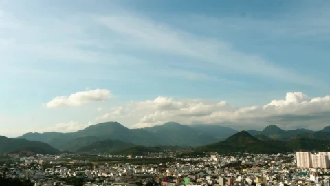 Stock Video Mountain Scape And The City Landscape Time Lapse Live Wallpaper - Free Live Wallpaper
