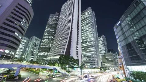 Stock Video Movement In A Big City At Night Live Wallpaper - Free Live Wallpaper