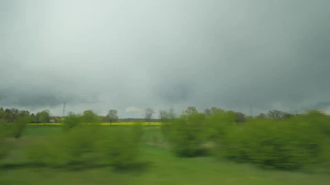 Stock Video Moving By The Countryside From A Train Live Wallpaper - Free Live Wallpaper