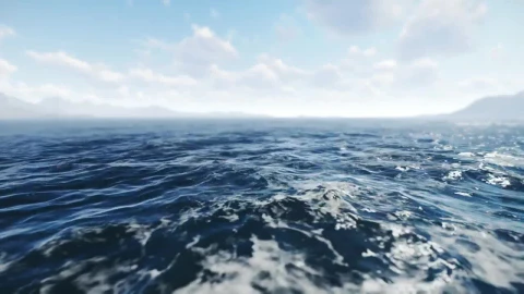 Stock Video Moving Sea With Mountains And Clouds In The Sky Live Wallpaper - Free Live Wallpaper