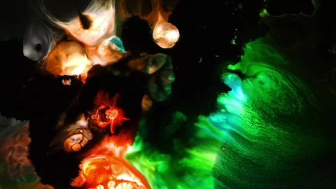 Stock Video Multi Colored Watery Ink Texture Live Wallpaper - Free Live Wallpaper
