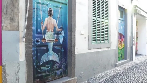 Stock Video Mural Art At The Doors Live Wallpaper - Free Live Wallpaper