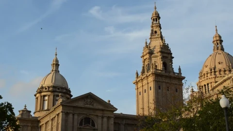 Stock Video Museum Building In Barcelona Live Wallpaper - Free Live Wallpaper