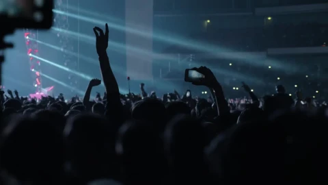 Stock Video Music Fans At A Pop Concert Live Wallpaper - Free Live Wallpaper