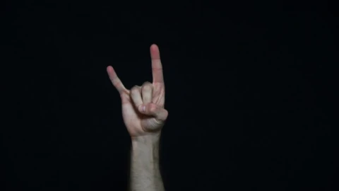 Stock Video Music Fan Making A Hand Gesture Live Wallpaper - Free Live Wallpaper
