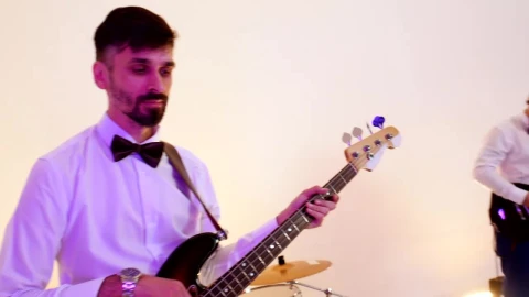 Stock Video Musical Band Performing A Song In A Bright Studio Live Wallpaper - Free Live Wallpaper