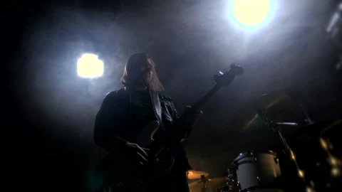 Stock Video Musician Playing A Guitar In A Small Club Live Wallpaper - Free Live Wallpaper