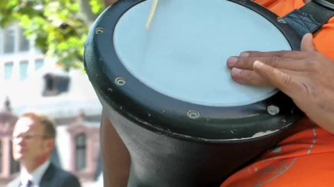 Stock Video Musician Playing The Darbuka Live Wallpaper - Free Live Wallpaper