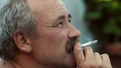 Stock Video Mustache Man Smoking While Looking At The Sky Live Wallpaper - Free Live Wallpaper