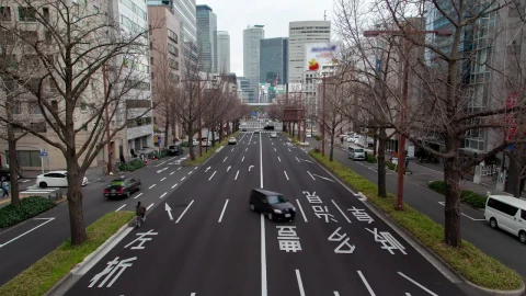 Stock Video Nagoya Street Traffic During Daytime Live Wallpaper - Free Live Wallpaper