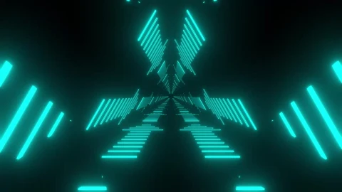 Stock Video Neon Arrows In A Triangle Tunnel Live Wallpaper - Free Live Wallpaper