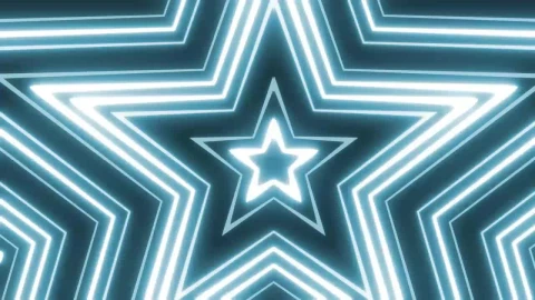 Stock Video Neon Light Lines With Star Shape Live Wallpaper - Free Live Wallpaper