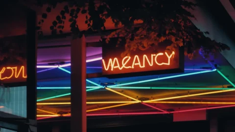 Stock Video Neon Lighting At A Hotel Entrance Live Wallpaper - Free Live Wallpaper