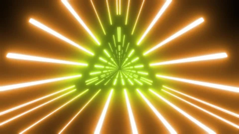 Stock Video Neon Tunnel In The Shape Of A Triangle Live Wallpaper - Free Live Wallpaper