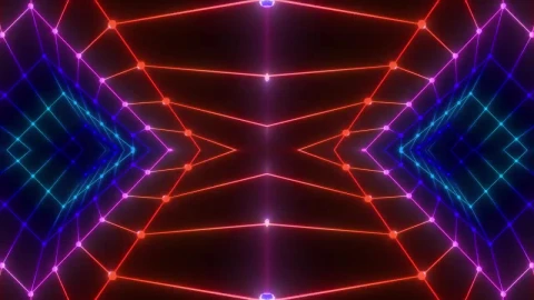 Stock Video Network Of Colored Dots And Lines Traveling Fast Live Wallpaper - Free Live Wallpaper