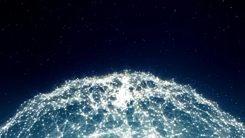 Stock Video Networking In The Shape Of A Globe In Space Live Wallpaper - Free Live Wallpaper