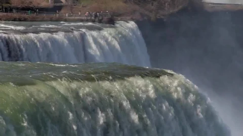 Stock Video Niagara Waterfalls And Tourists Live Wallpaper - Free Live Wallpaper