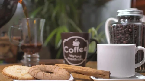 Stock Video Nice Composition Of Coffee Related Items Live Wallpaper - Free Live Wallpaper