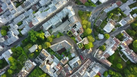 Stock Video Nice Neighborhood In Paris Top Shot Live Wallpaper - Free Live Wallpaper