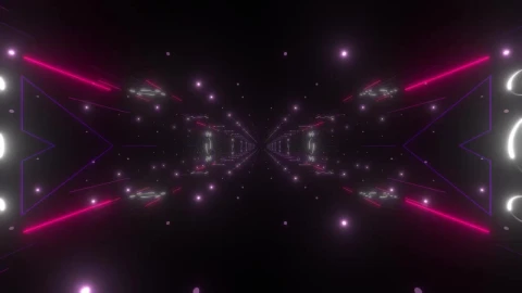 Stock Video Night Club Lights In A Endless Tunnel Live Wallpaper - Free Live Wallpaper
