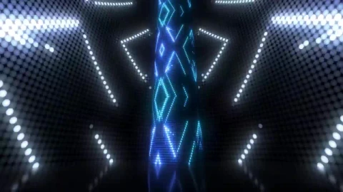 Stock Video Night Club Scenario With Lights And Screens Live Wallpaper - Free Live Wallpaper