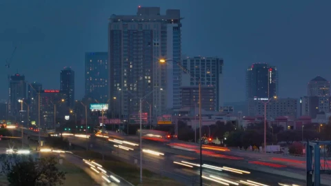 Stock Video Night Movement Of A Big City Live Wallpaper - Free Live Wallpaper