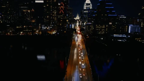 Stock Video Night Movement Of A City From Above Live Wallpaper - Free Live Wallpaper