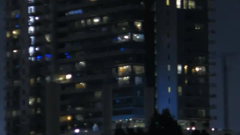 Stock Video Night Panorama Of The Skyscrapers Of A Big City Live Wallpaper - Free Live Wallpaper