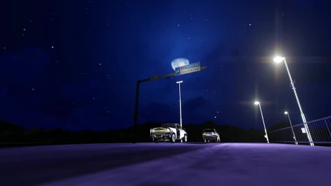 Stock Video Night Traffic D Render Ground View Live Wallpaper - Free Live Wallpaper