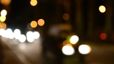 Stock Video Night Traffic Blurred Shot Live Wallpaper - Free Live Wallpaper