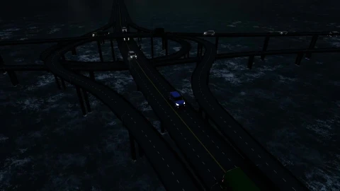 Stock Video Night Traffic Over The Sea Live Wallpaper - Free Live Wallpaper