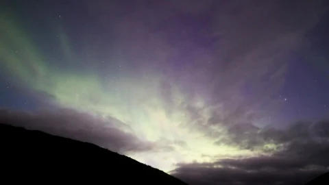 Stock Video Northern Lights Above The Mountains Live Wallpaper - Free Live Wallpaper