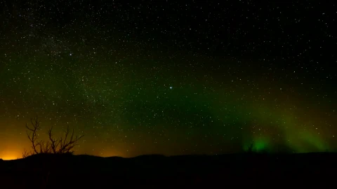 Stock Video Northern Lights And The Milky Way Live Wallpaper - Free Live Wallpaper