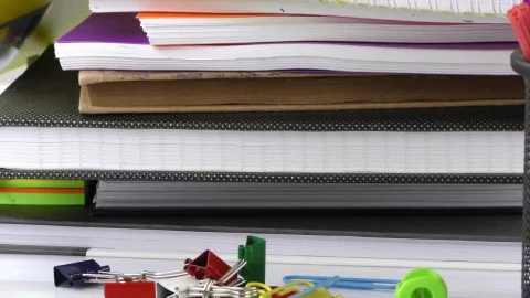Stock Video Notebooks And Pens Of A Student Live Wallpaper - Free Live Wallpaper