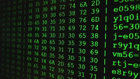 Stock Video Numeric Code On Screen Close Up Live Wallpaper - Free Live Wallpaper