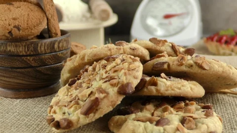 Stock Video Oat And Chocolate Cookies Live Wallpaper - Free Live Wallpaper
