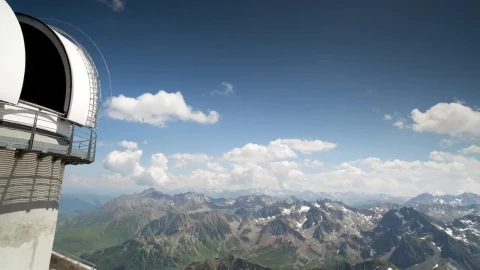 Stock Video Observatory On Top Of A Mountain Range Live Wallpaper - Free Live Wallpaper
